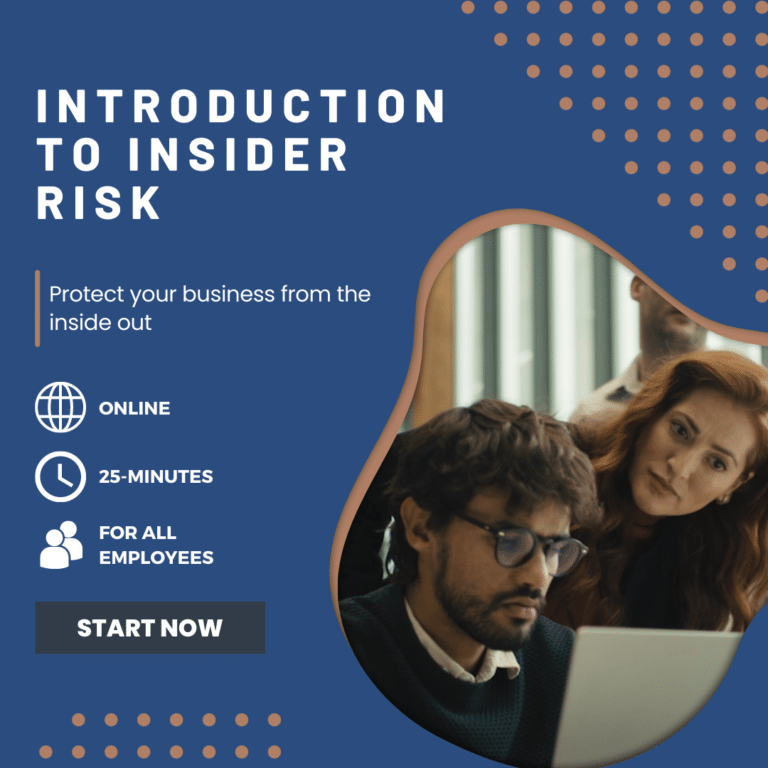 Introduction to Insider Risk E-learning