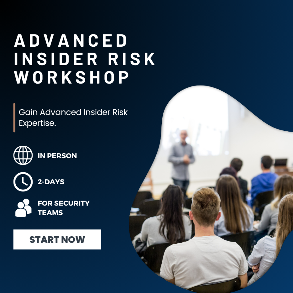 Advanced insider risk workshop visual